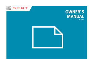 Seat Altea [2013] Owners Manual Free Download
