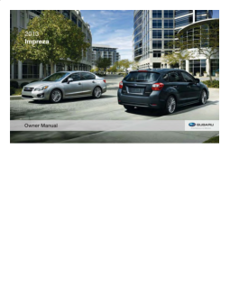 Subaru Impreza [2013] Owners Manual Free Download