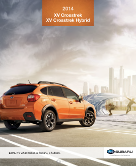 Subaru XV Crosstrek [2014] Owners Manual Free Download