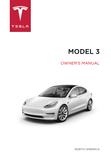 Tesla Model 3 [2018] Owners Manual Free Download