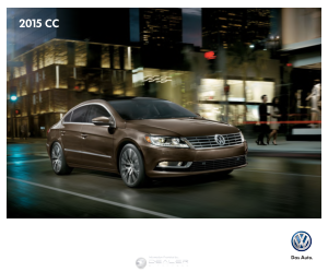 Volkswagen CC [2015] Owners Manual Free Download