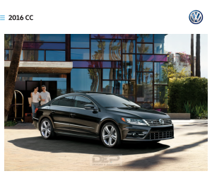 Volkswagen Cc [2016] Owners Manual Free Download