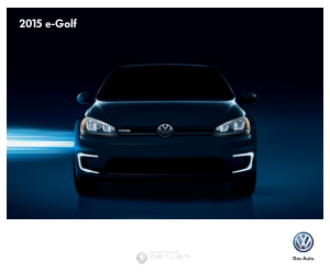 Volkswagen e-golf [2015] Owners Manual Free Download