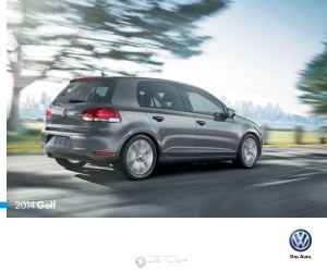 Volkswagen Golf [2014] Owners Manual Free Download