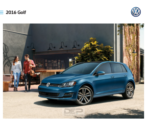 Volkswagen Golf [2016] Owners Manual Free Download