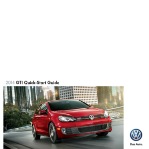 Volkswagen Golf Gti [2014] Owners Manual Free Download